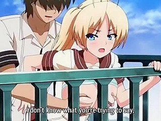 Three Shot Interview 3 - Busty anime schoolgirl is fucked on school balcony