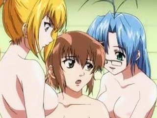 Hey, Let's Do It Properly! 3 - Pervy guy has a hentai threesome with his sisters in the bath tub