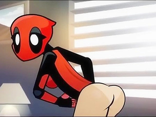 Cartoon Porn - Lady Deadpool takes Kingpin's dick deep in her asshole