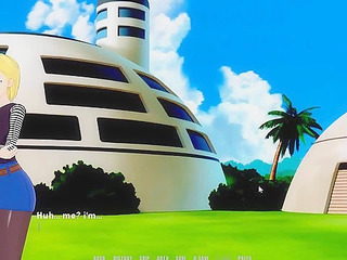 Dragonball Academia - Silde your dick into Android 18 tight robo pussy - game walkthrough