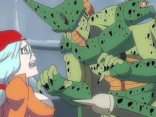 The Perfect Cell (full video) - Cell fucks all the dragonball girls to become complete