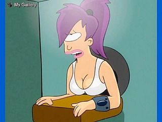 Leela Turunga is stuck in a hole and fucked from by behind by Fry
